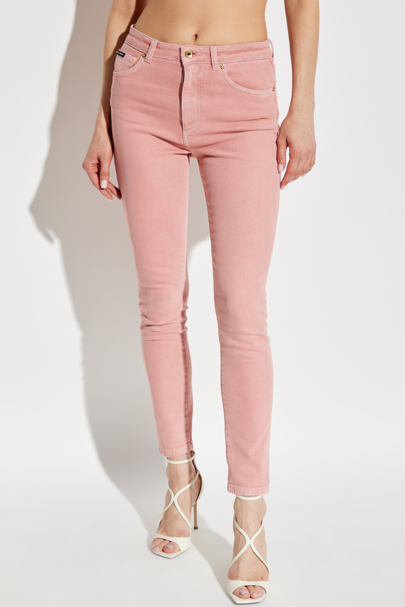 Pink Jeans with logo Dolce & Gabbana - Vitkac AS